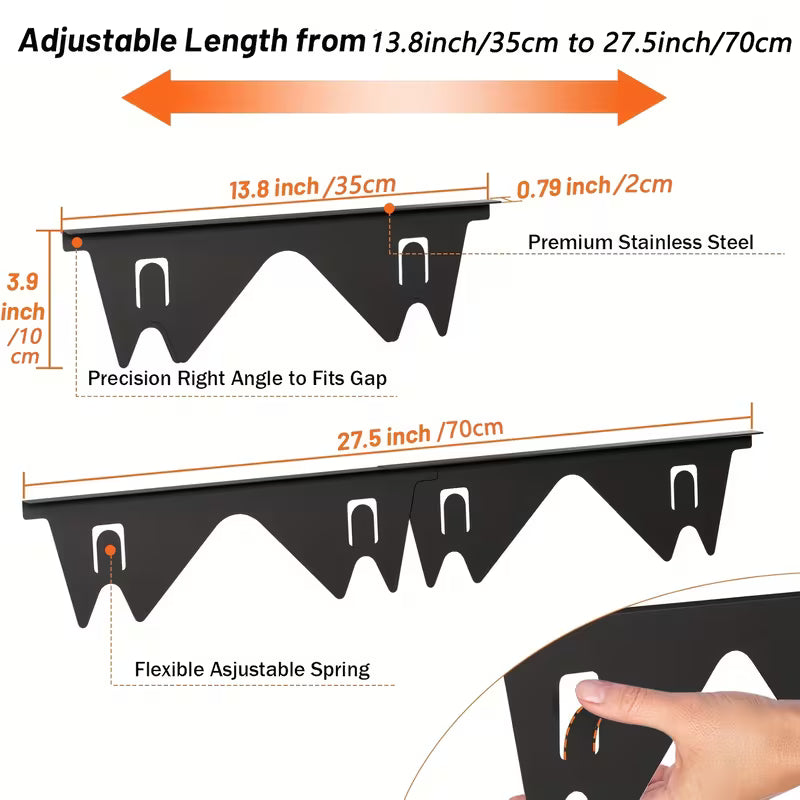 Stainless Steel Stove Gap Covers